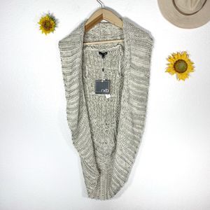 RXB Oatmeal Beige Crochet Knit Sleeveless Sweater Size Med Women’s NWT